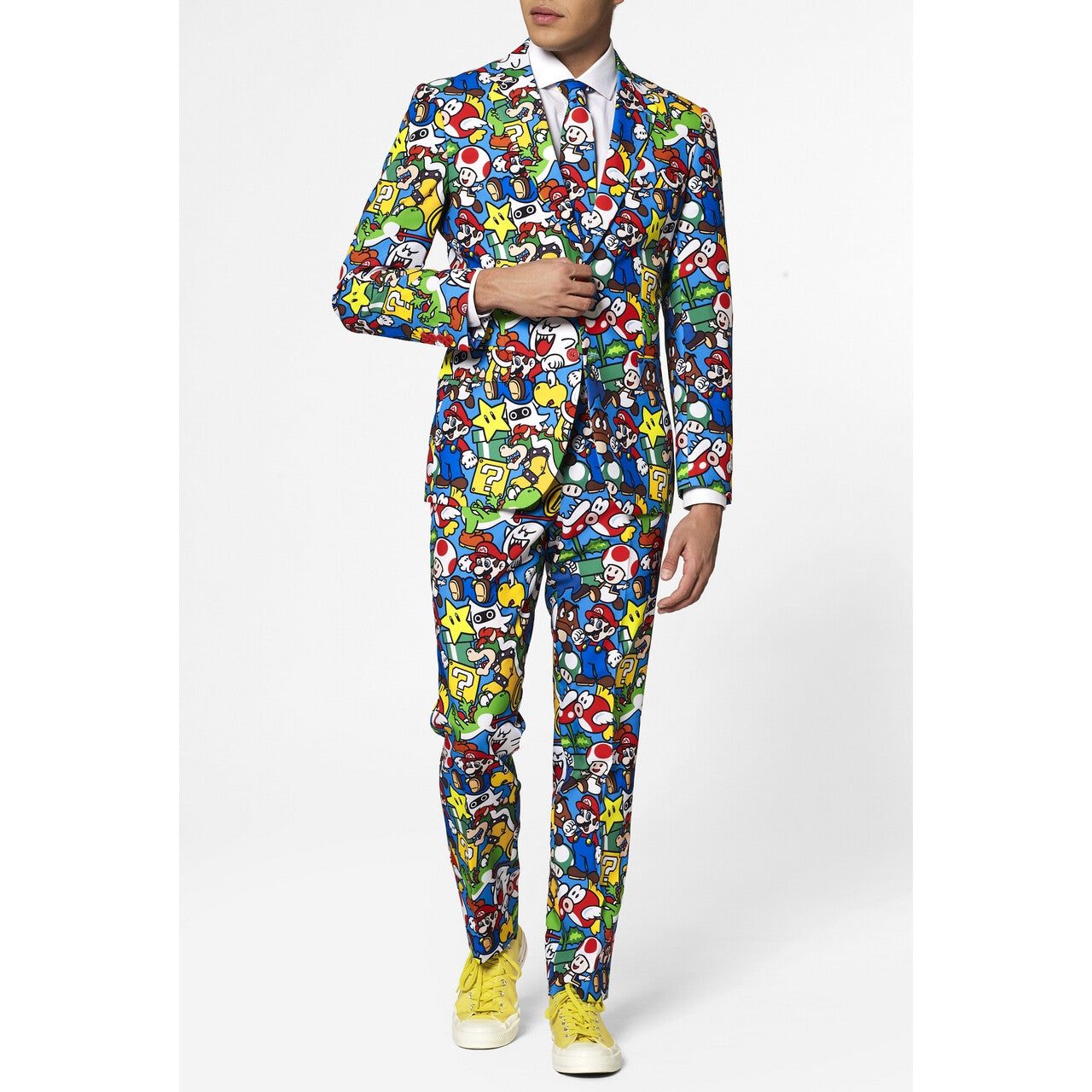Op deze afbeelding zie je een Kostuums, van het merk Opposuits. Super Mario™ Computerspel Man Kostuum