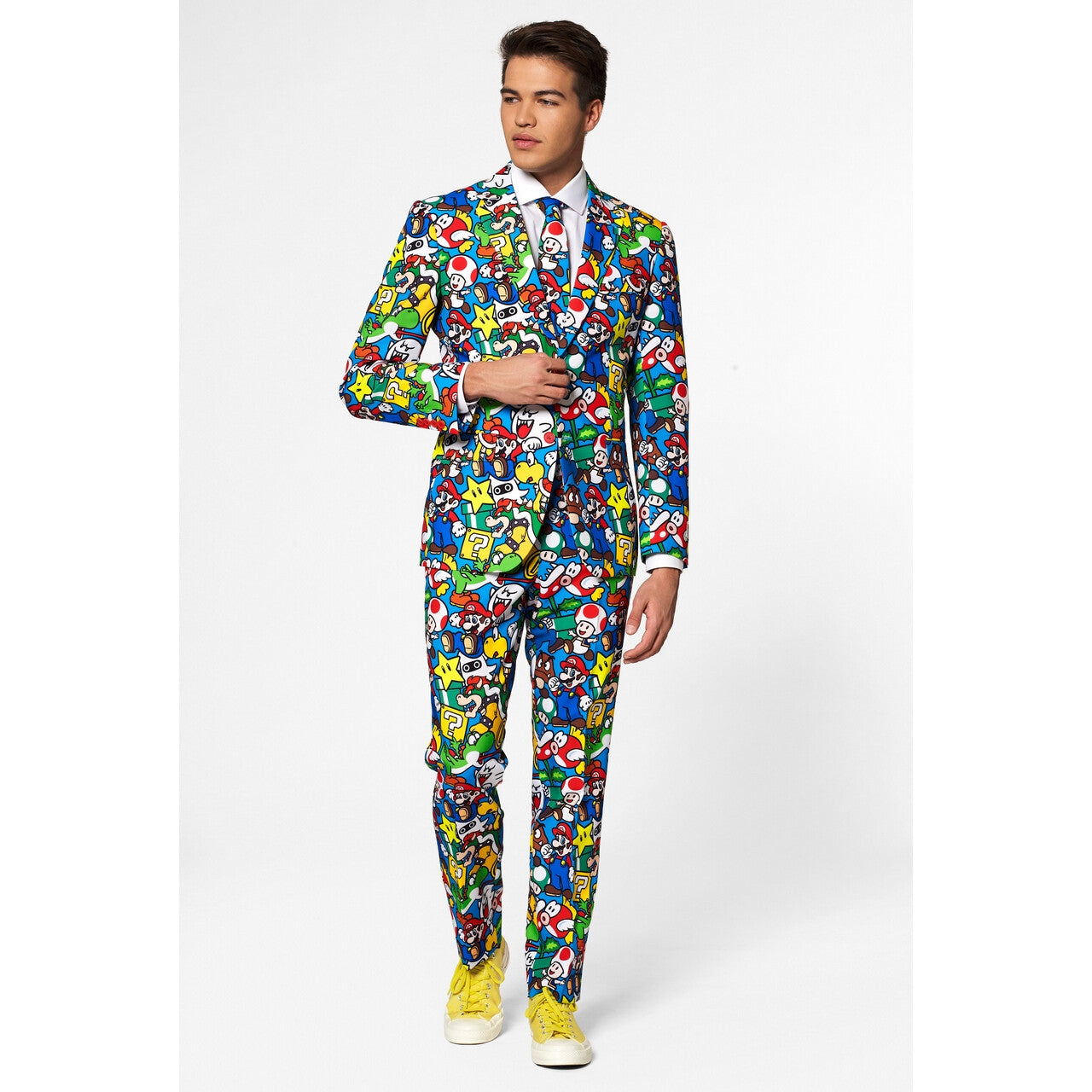 Op deze afbeelding zie je een Kostuums, van het merk Opposuits. Super Mario™ Computerspel Man Kostuum