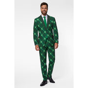 Op deze afbeelding zie je een Kostuums, van het merk Opposuits. Lucky Shamrocker Opposuit Man Kostuum
