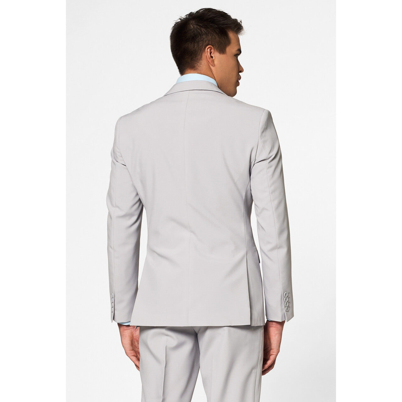 Op deze afbeelding zie je een Kostuums, van het merk Opposuits. Helemaal Grijs Groovy Grey Man Kostuum
