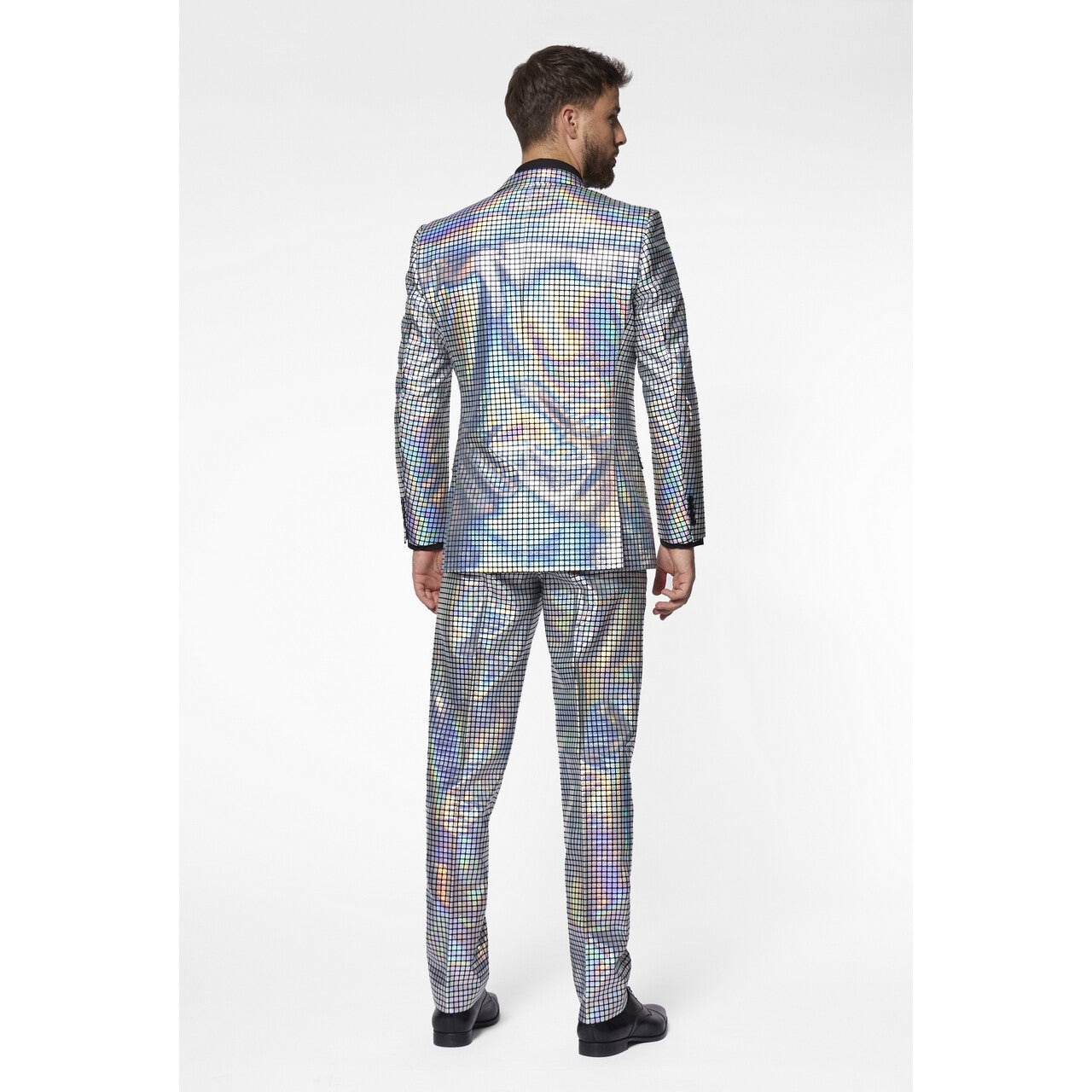 Op deze afbeelding zie je een Kostuums, van het merk Opposuits. Duizelingwekkende Discoballer Man Kostuum