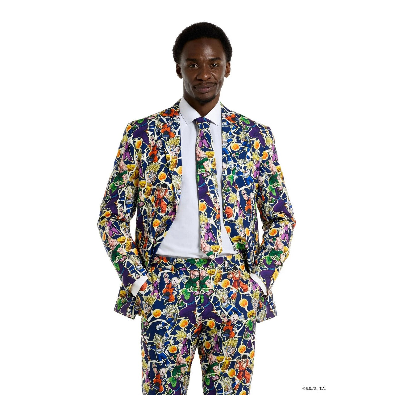 Op deze afbeelding zie je een Kostuums, van het merk Opposuits. Dragon Ball Z Heroes Man Kostuum