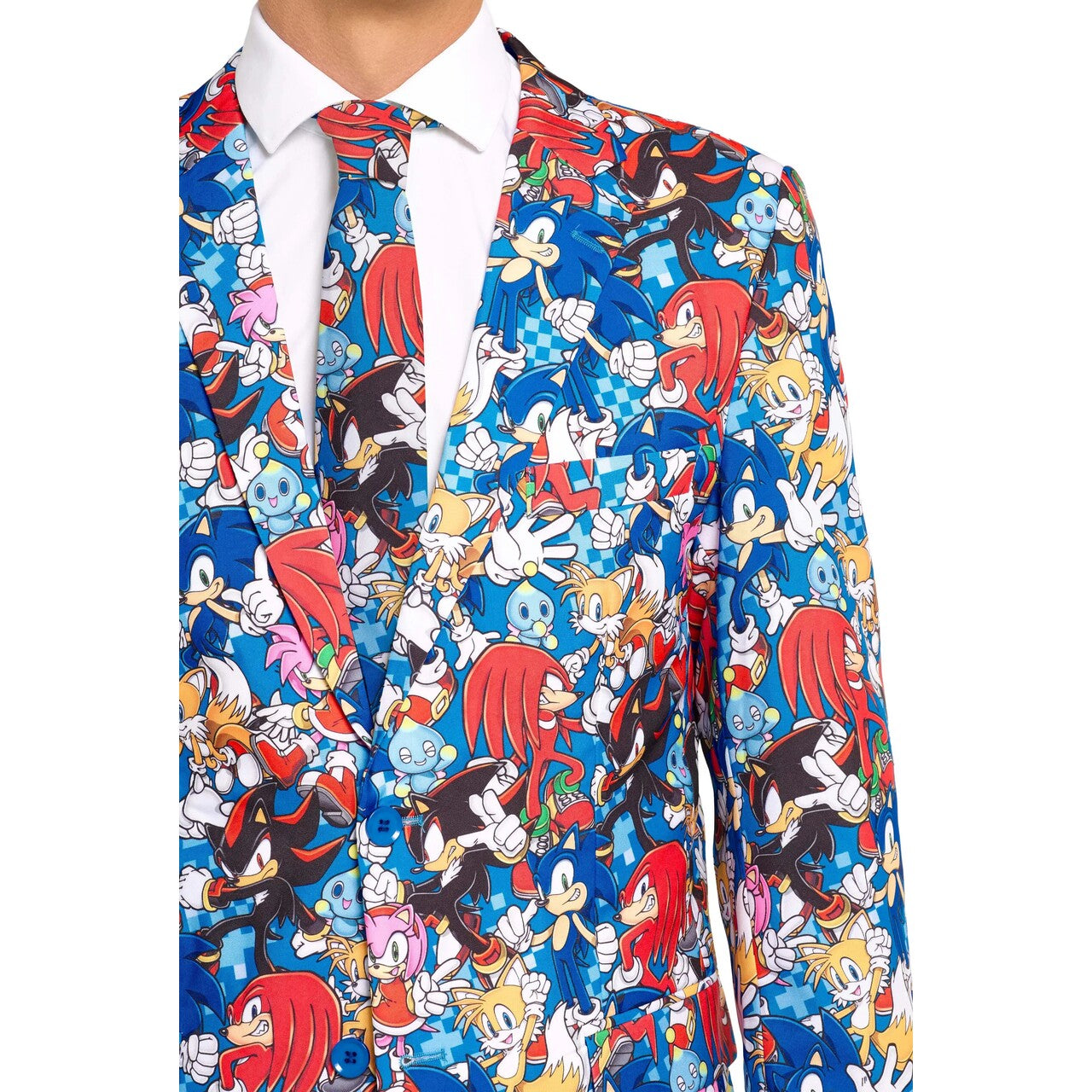 Op deze afbeelding zie je een Kostuums, van het merk Opposuits. Sonic The Hedgehog Hero Icons Man Kostuum