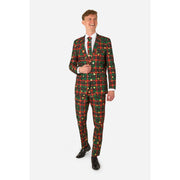 Op deze afbeelding zie je een Kostuums, van het merk Opposuits. Tartan Tidings Man Kostuum