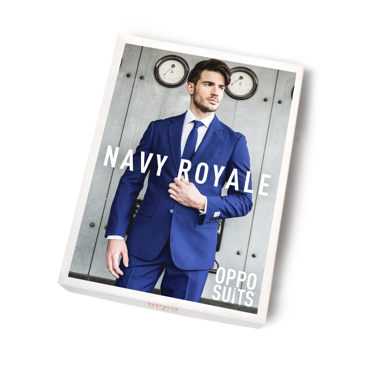 Op deze afbeelding zie je een Kostuums, van het merk Opposuits. Klassiek Navy Royale Opposuit Man Kostuum