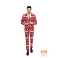 Lekker Foute Rood Winter Wonderland Kerst Opposuit Man Kostuum