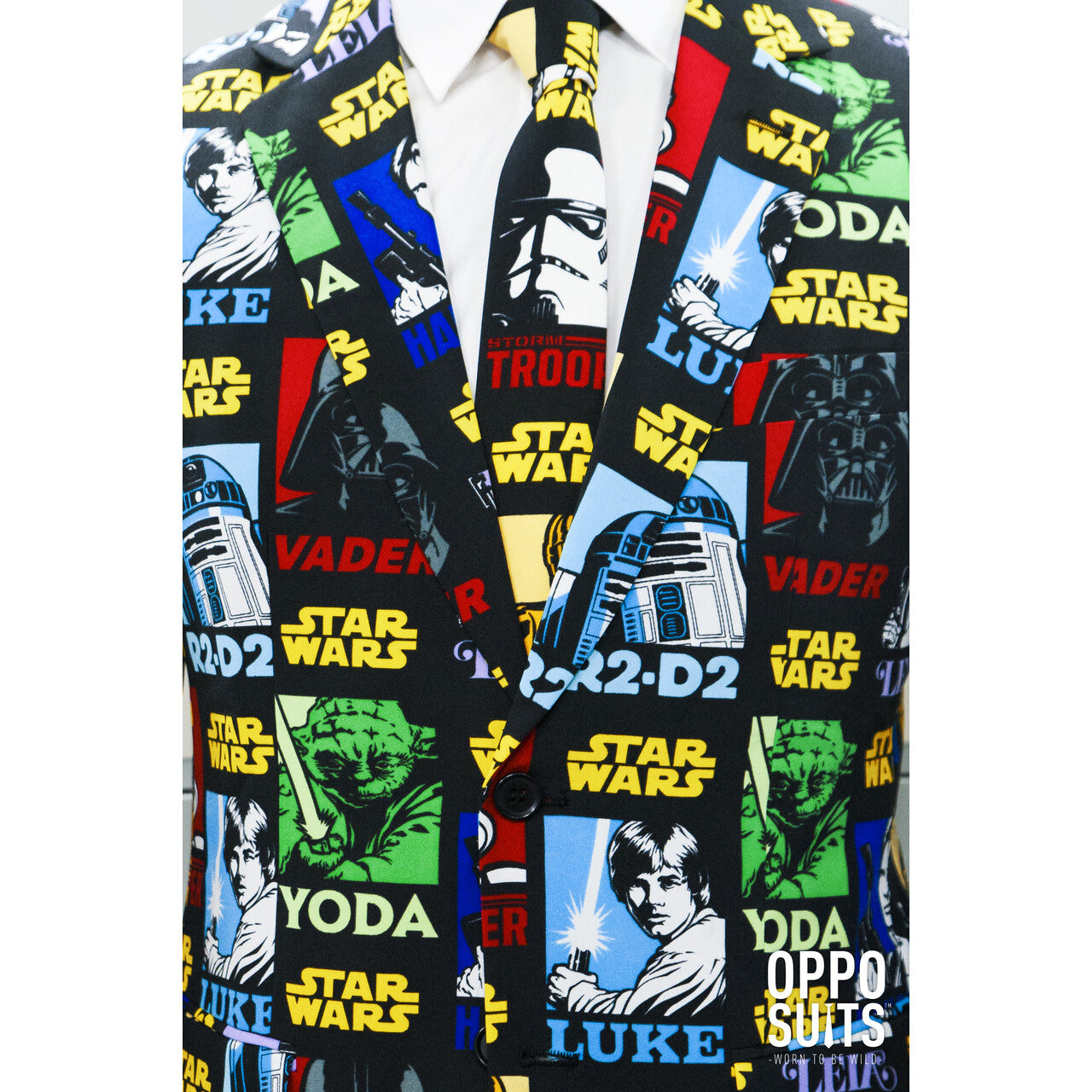 Op deze afbeelding zie je een Kostuums, van het merk Opposuits. Star Wars™ Strong Force Opposuit Man Kostuum