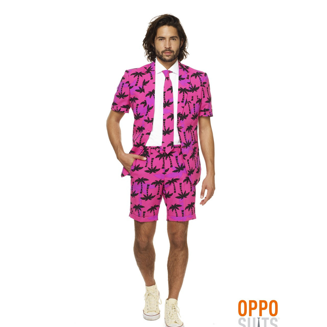 Op deze afbeelding zie je een Kostuums, van het merk Opposuits. Summer Hawaii Tropical Inn Opposuit Kostuum Man