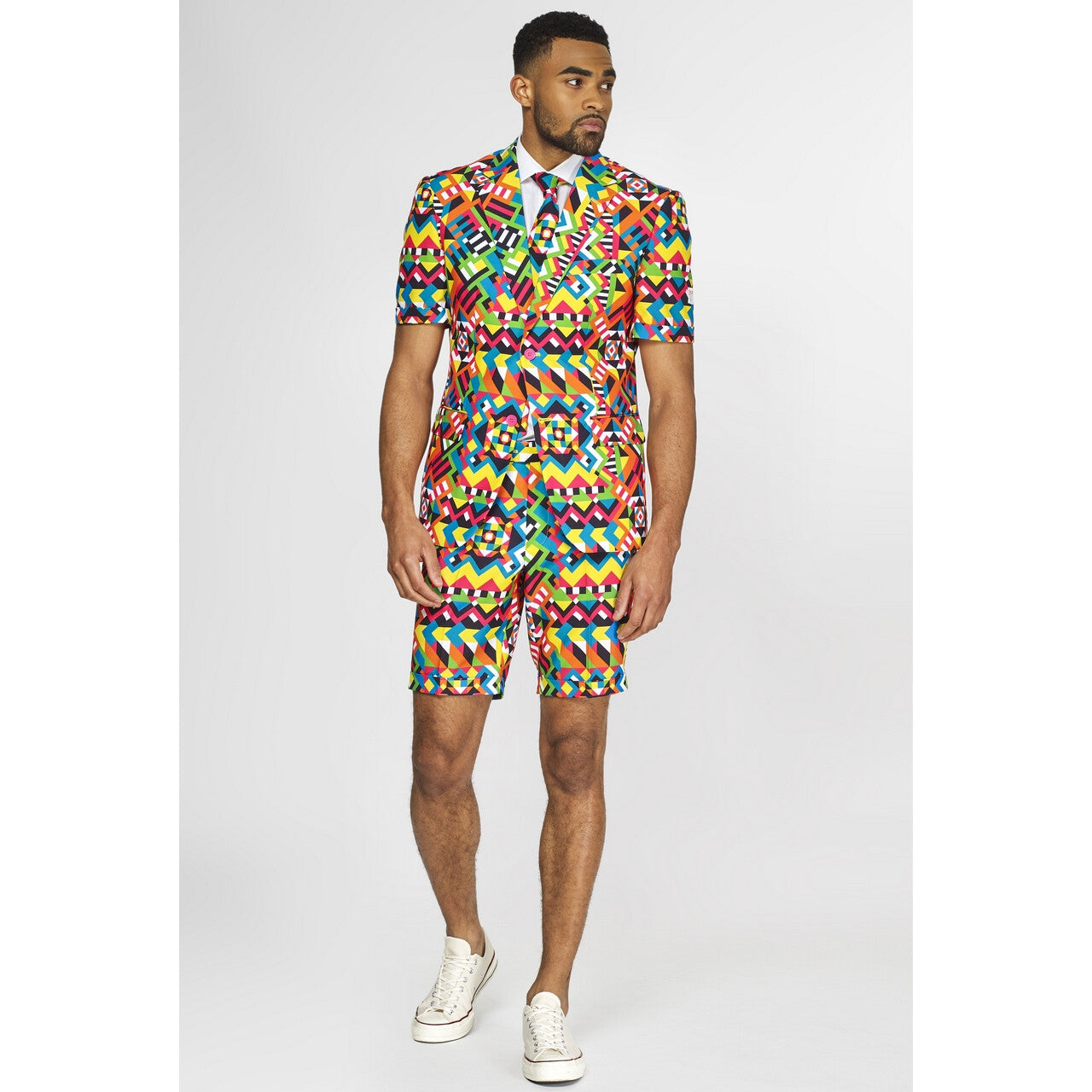 Op deze afbeelding zie je een Kostuums, van het merk Opposuits. Abstractive Caleidoscoop Man Kostuum