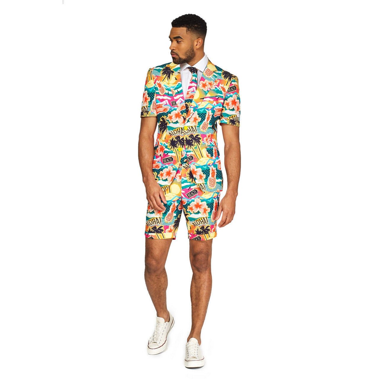 Op deze afbeelding zie je een Kostuums, van het merk Opposuits. Aloha Hero Tropisch Eiland Zomer Man Kostuum