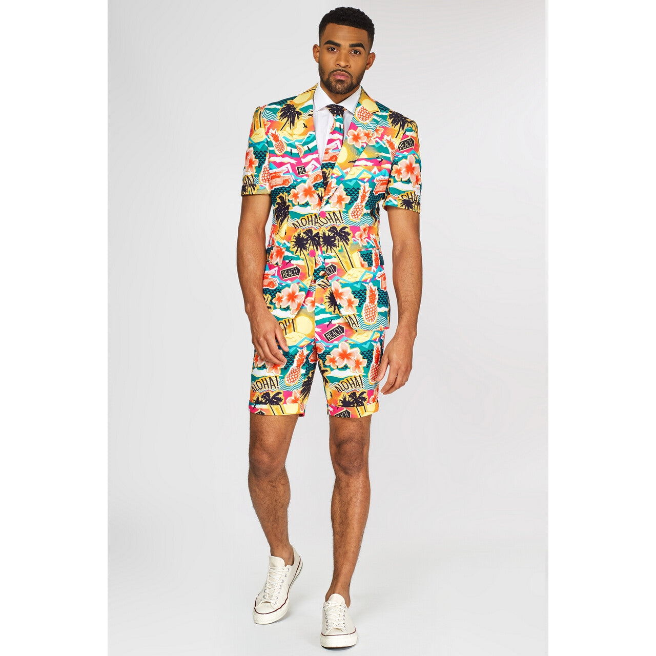 Op deze afbeelding zie je een Kostuums, van het merk Opposuits. Aloha Hero Tropisch Eiland Zomer Man Kostuum