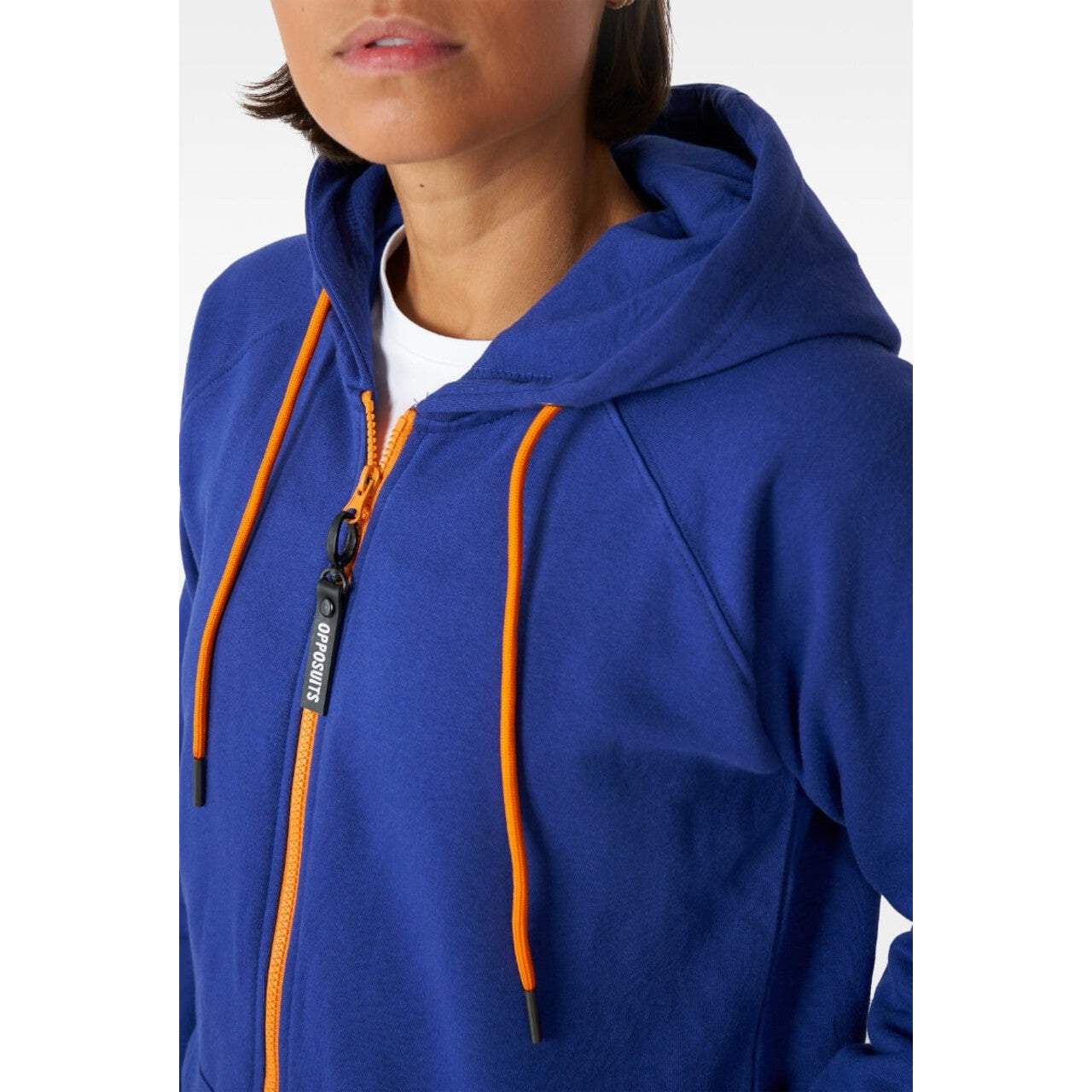 Op deze afbeelding zie je een Kostuums, van het merk Opposuits. Unisex Onesie Bankhanger Blauw Kostuum