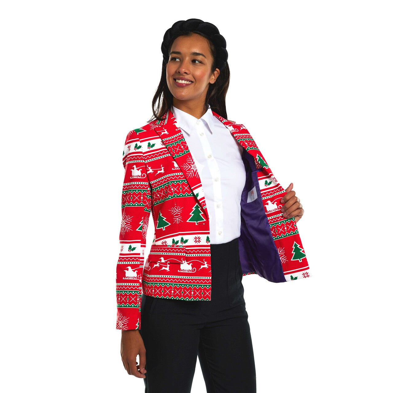 Op deze afbeelding zie je een Kostuums, van het merk Opposuits. Winter Woman Vrouw Kostuum