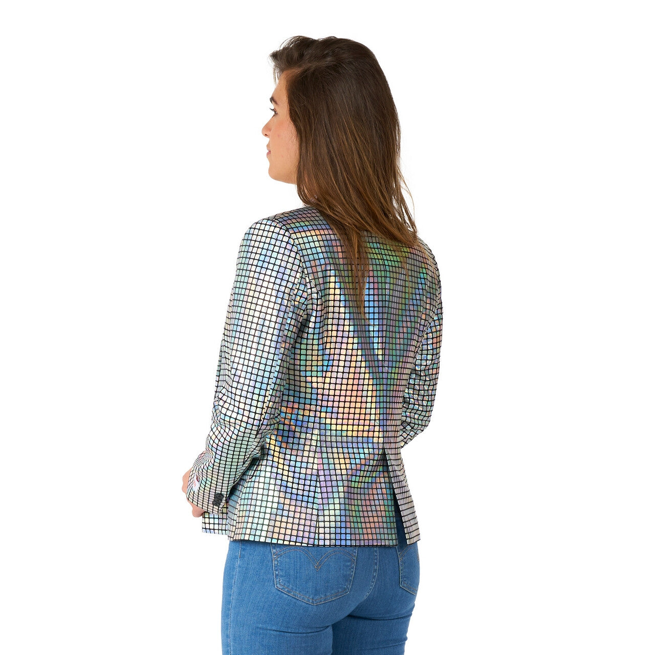 Op deze afbeelding zie je een Kostuums, van het merk Opposuits. Discoballer Daisy Lights Vrouw