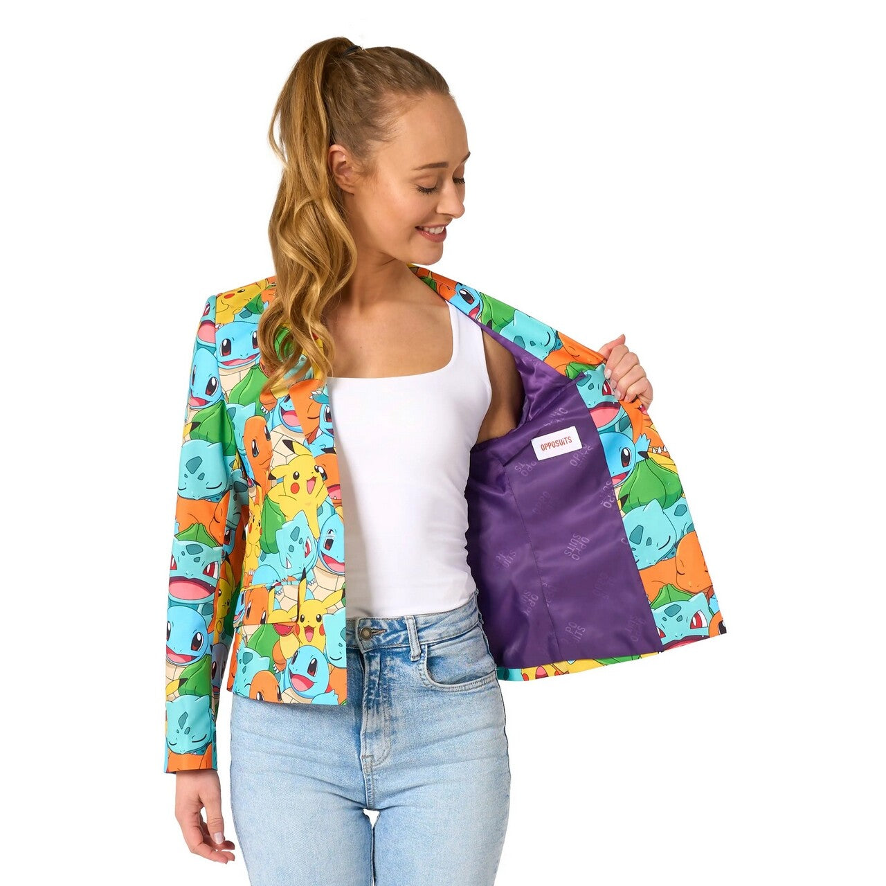 Op deze afbeelding zie je een Kostuums, van het merk Opposuits. Pokemon Vrouw