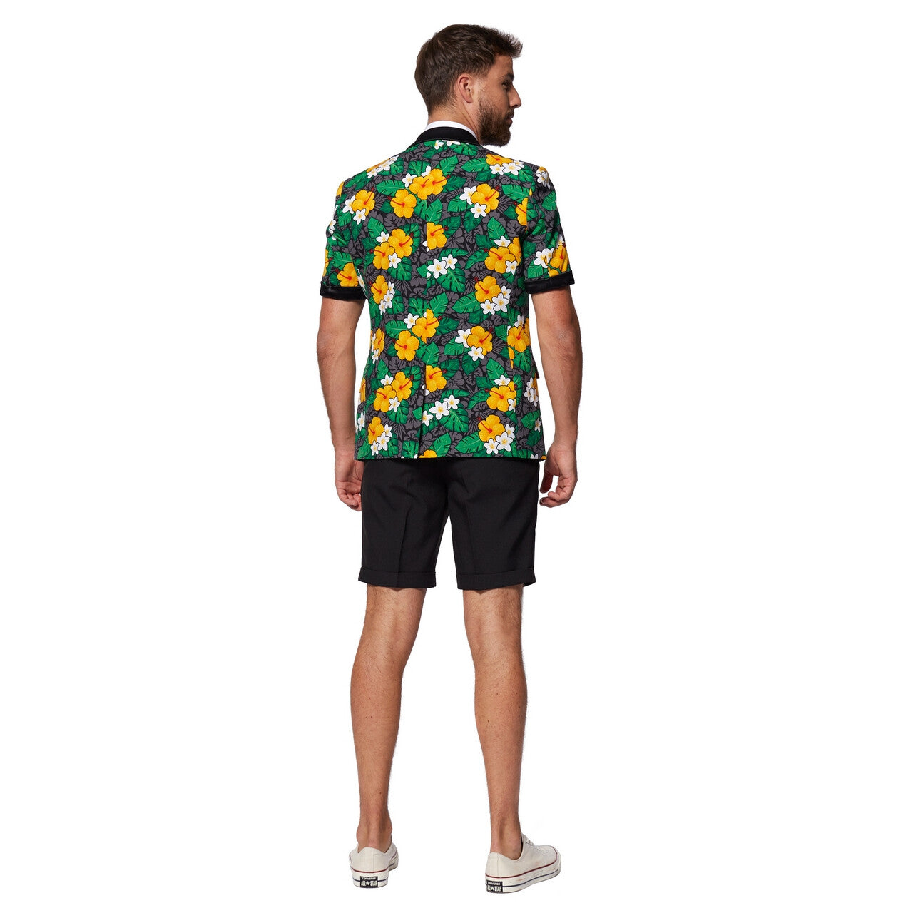 Op deze afbeelding zie je een Kostuums, van het merk Opposuits. Tropical Flower Treasure Short Opposuit Man Kostuum