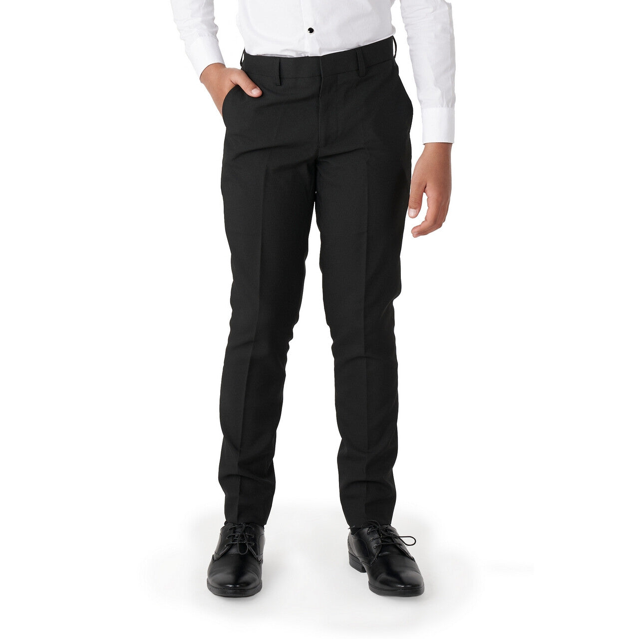 Op deze afbeelding zie je een Kostuums, van het merk Opposuits. Classy Pearly White Opposuit Jongen Kostuum
