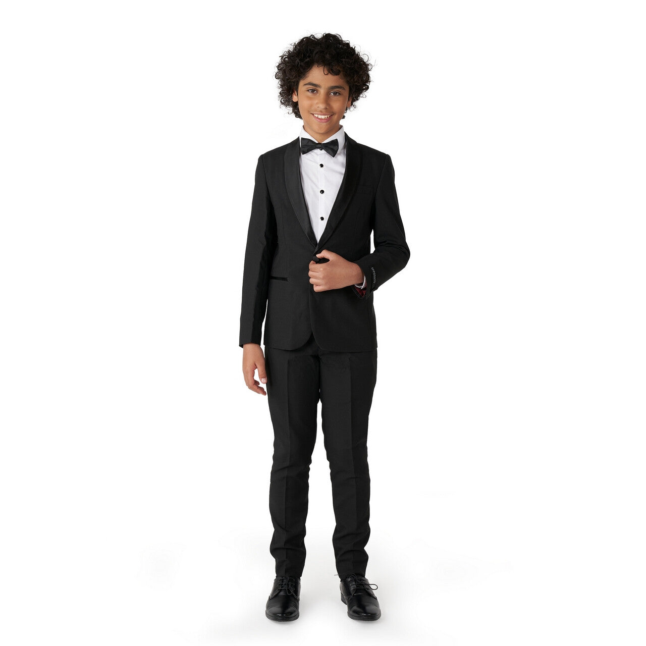Op deze afbeelding zie je een Kostuums, van het merk Opposuits. Gala Jet Set Glam Zwart Opposuit Jongen Kostuum