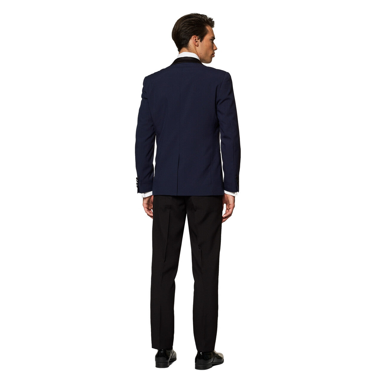 Op deze afbeelding zie je een Kostuums, van het merk Opposuits. Midnight Blue Cocktail Party Man Kostuum