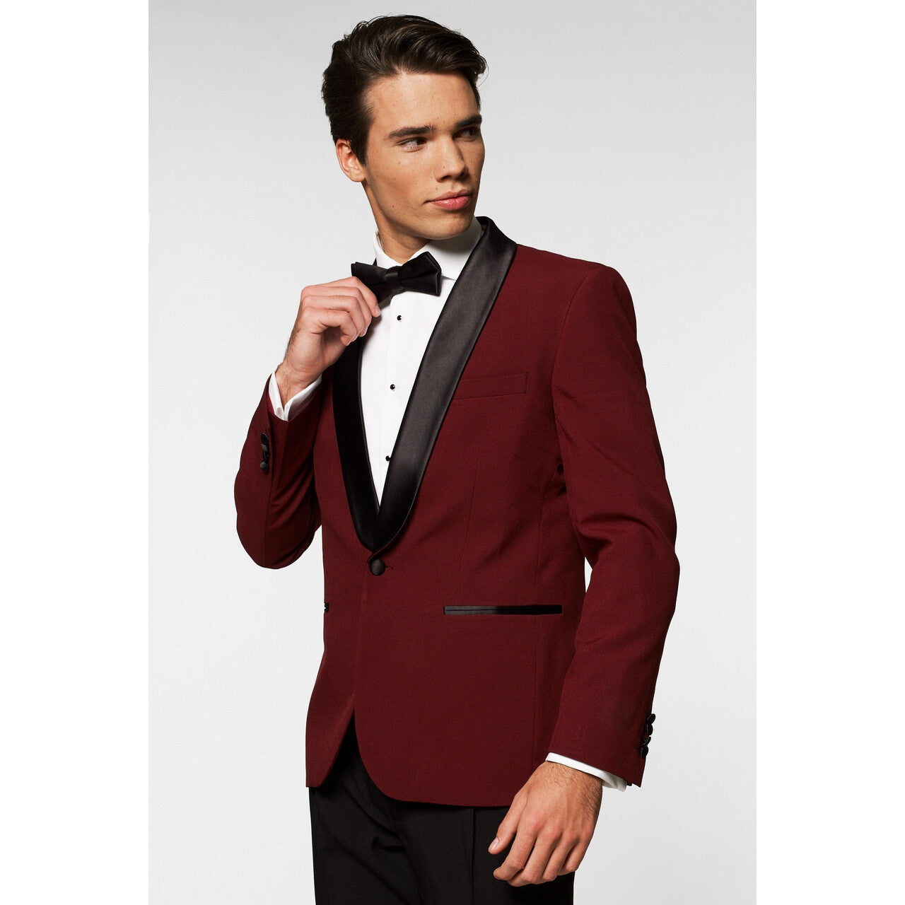 Op deze afbeelding zie je een Kostuums, van het merk Opposuits. Hot Burgundy Cocktail Party Man Kostuum