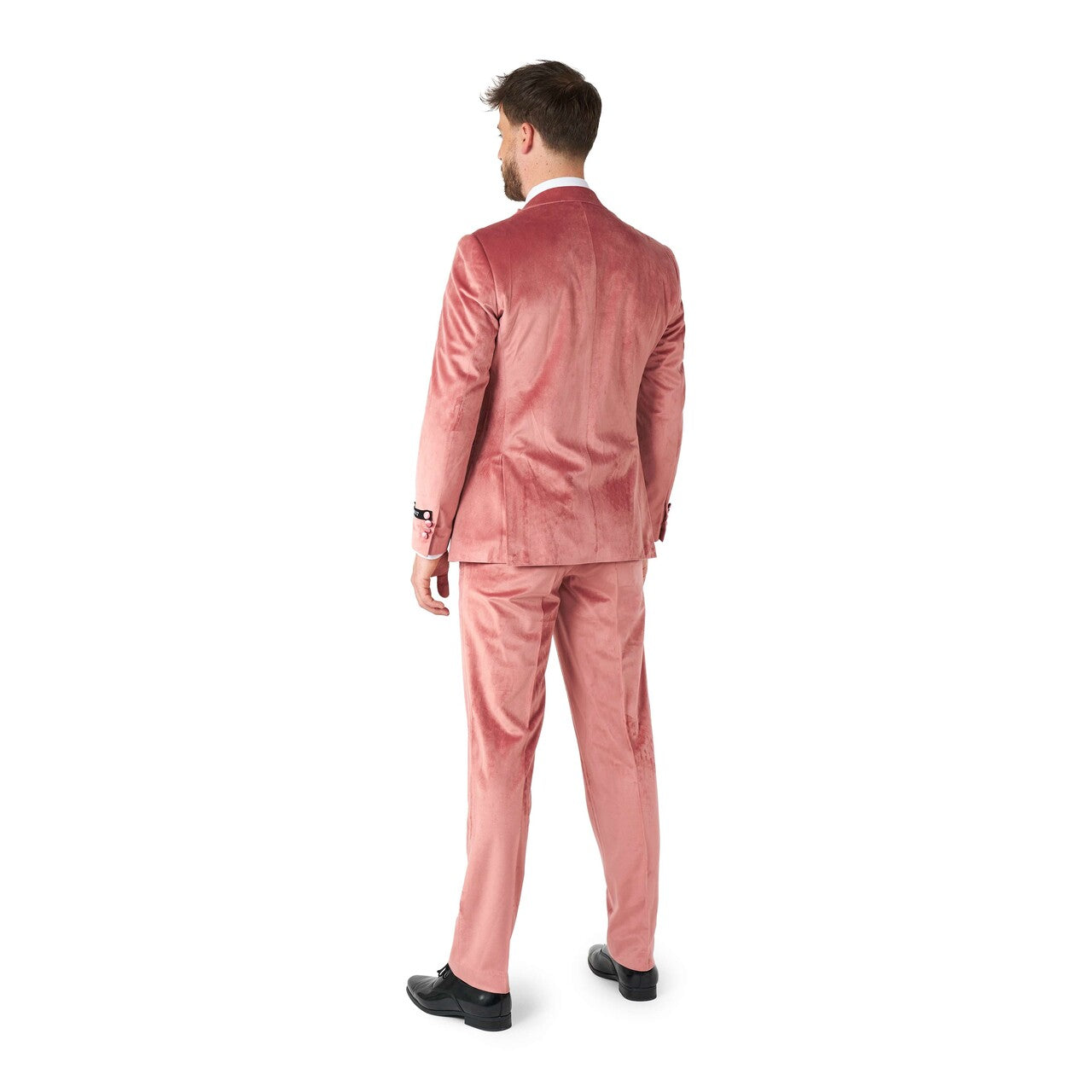 Op deze afbeelding zie je een Kostuums, van het merk Opposuits. Vintage Pink Velvet Man Kostuum