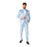 Op deze afbeelding zie je een Kostuums, van het merk Opposuits. Vintage Blue Velvet Man Kostuum