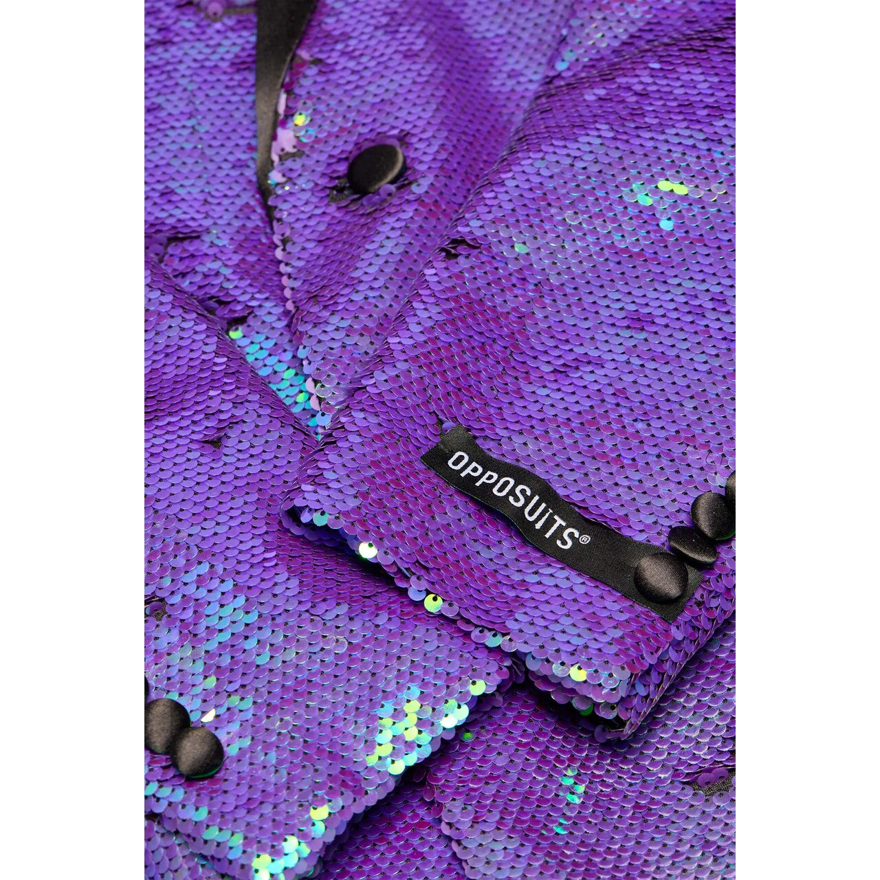 Op deze afbeelding zie je een Kostuums, van het merk Opposuits. Sapphire Sequins Mermaid Man Kostuum