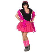 Op deze afbeelding zie je een Kostuums, van het merk Pierros. Fleurige Fuchsia Petticoat Karina Vrouw Kostuum