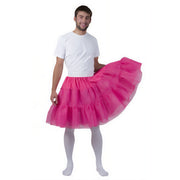 Op deze afbeelding zie je een Kostuums, van het merk Pierros. Fleurige Roze Petticoat Bella Man Kostuum