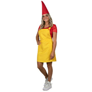 Op deze afbeelding zie je een Kostuums, van het merk PartyXplosion. Kabouter Geeltje Paddengif Vrouw Kostuum