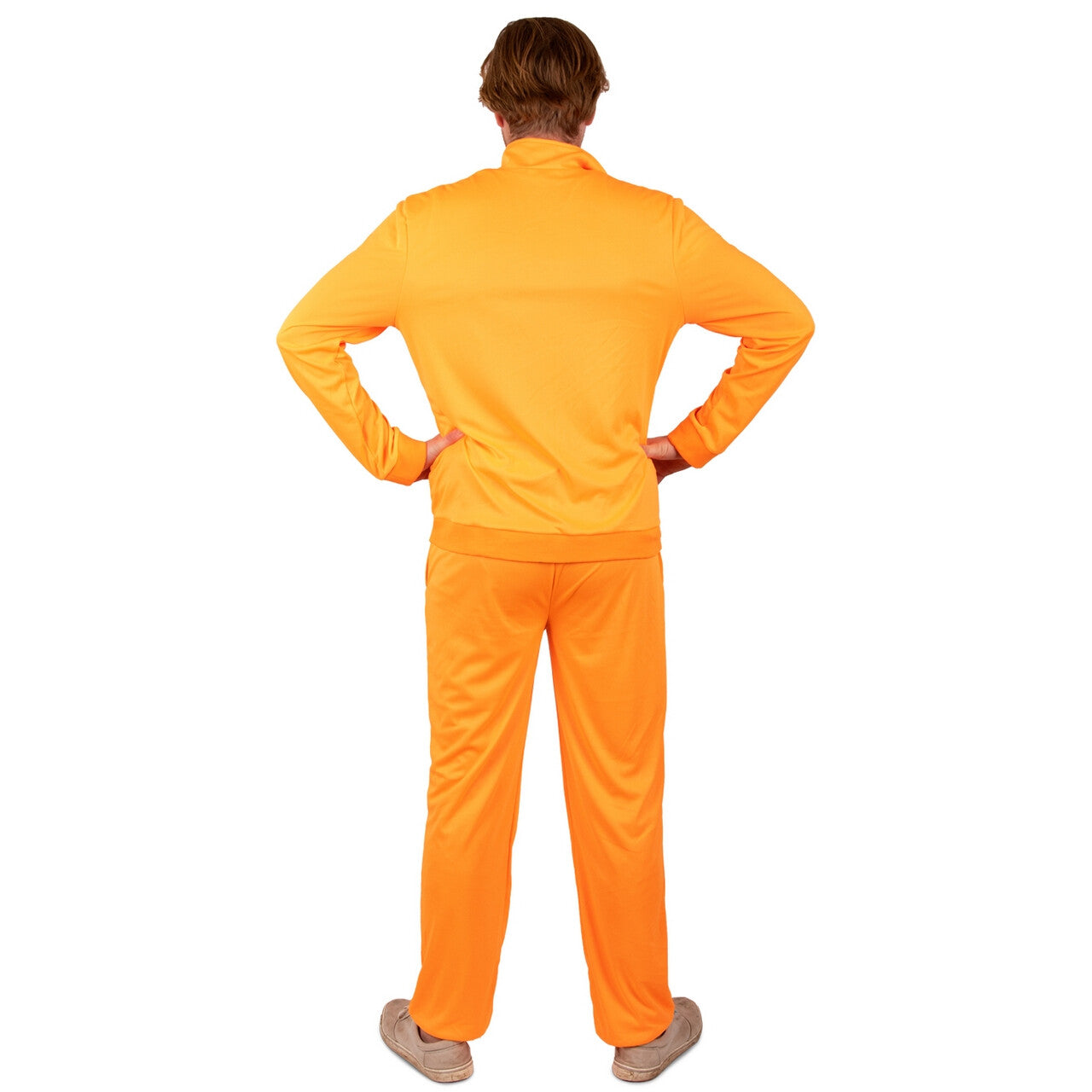 Op deze afbeelding zie je een Kostuums, van het merk PartyXplosion. Orange Army Team Player Man Kostuum