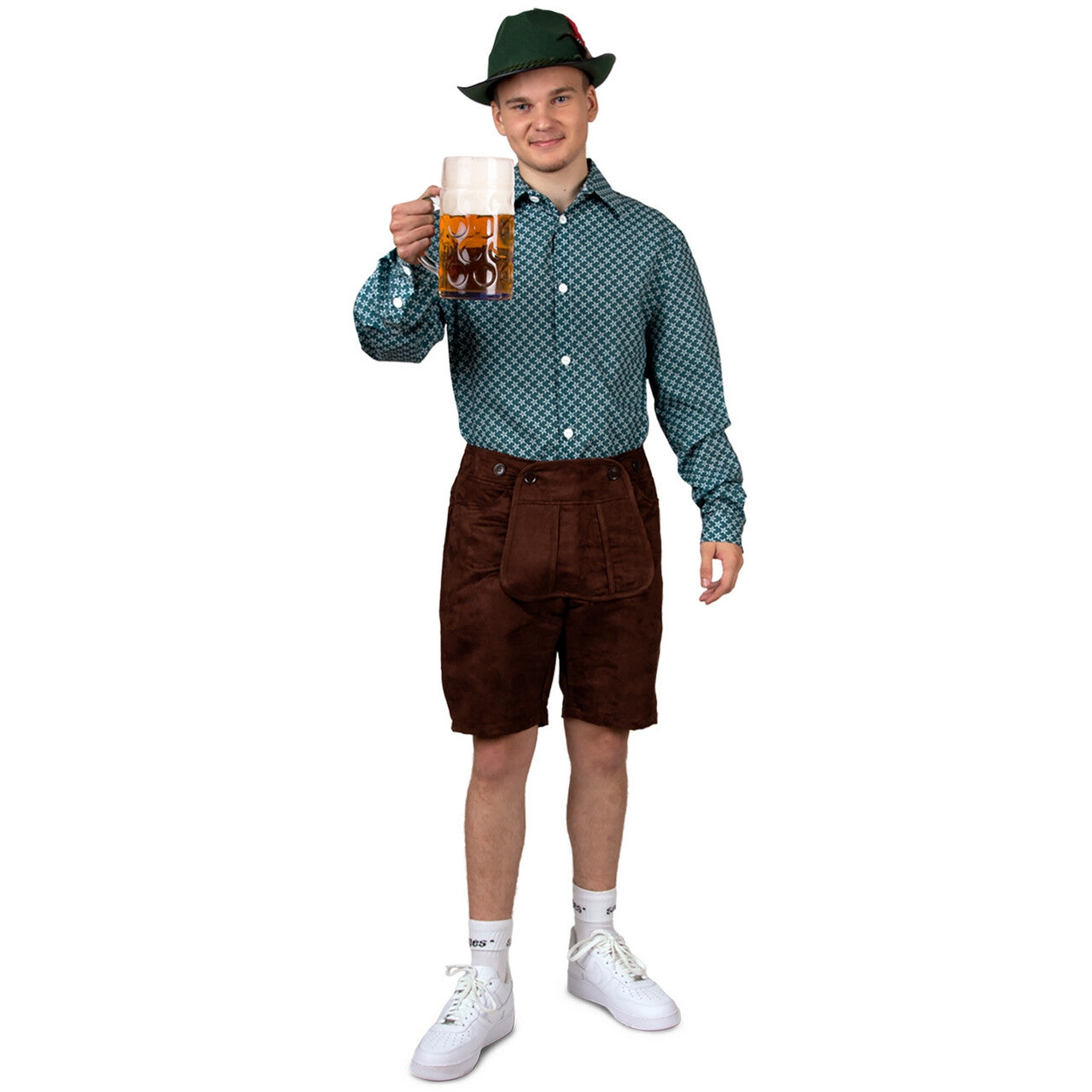 Op deze afbeelding zie je een Kostuums, van het merk PartyXplosion. Oktoberfest Overhemd Hans Bierman