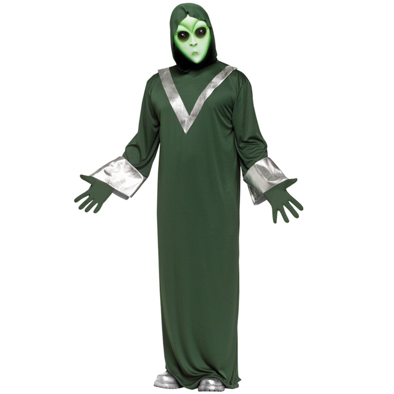 Op deze afbeelding zie je een Kostuums, van het merk PartyXplosion. Buitenaards Wezen Protoctor Man Kostuum