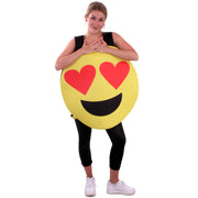 Op deze afbeelding zie je een Kostuums, van het merk PartyXplosion. Emoticon Smiley Kostuum Hartjes