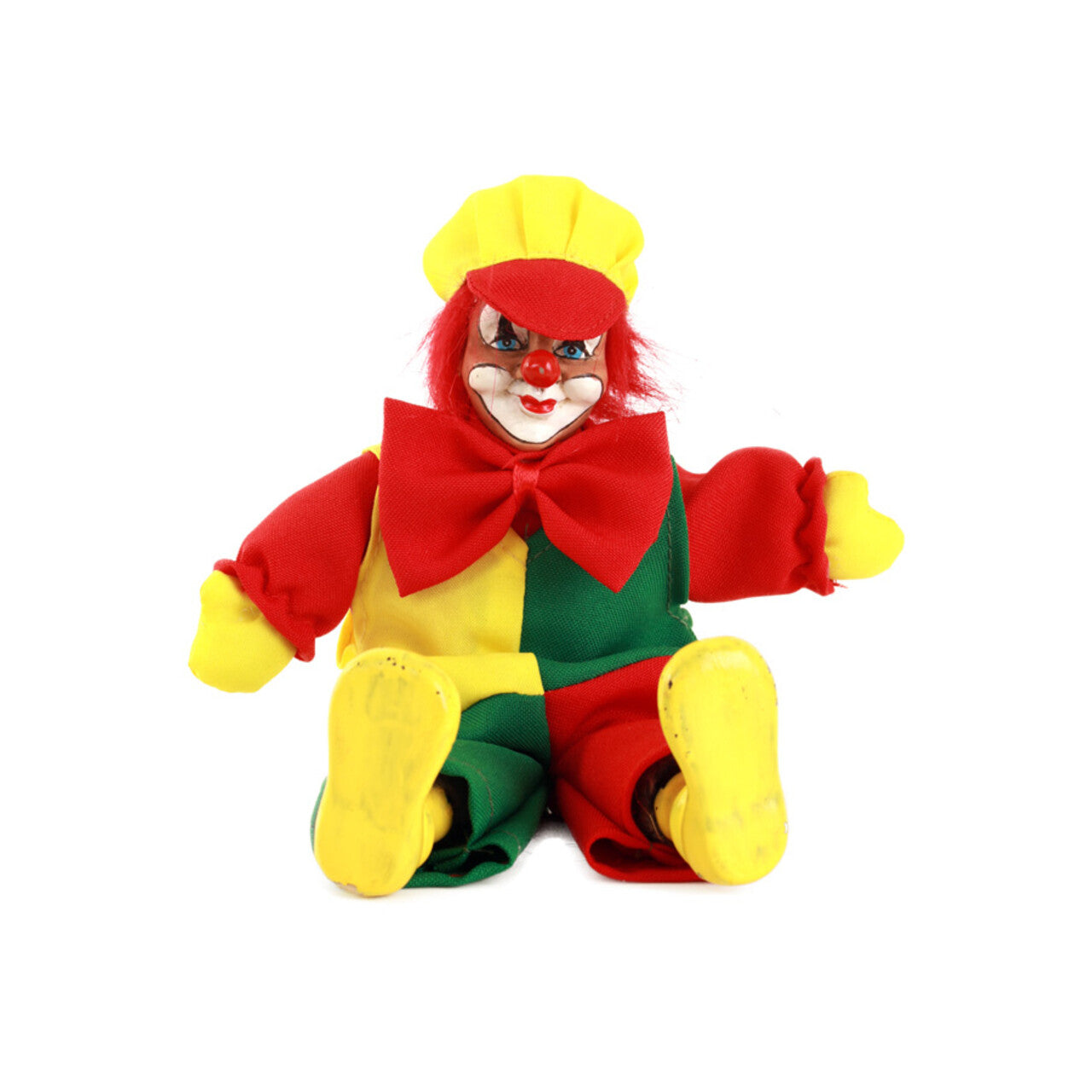 Op deze afbeelding zie je een Decoratie, van het merk PartyXplosion. Clownspop Met Pet Rood Geel Groen