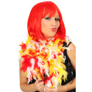 Op deze afbeelding zie je een Accessoires, van het merk PartyXplosion. Boa Rood Wit Geel