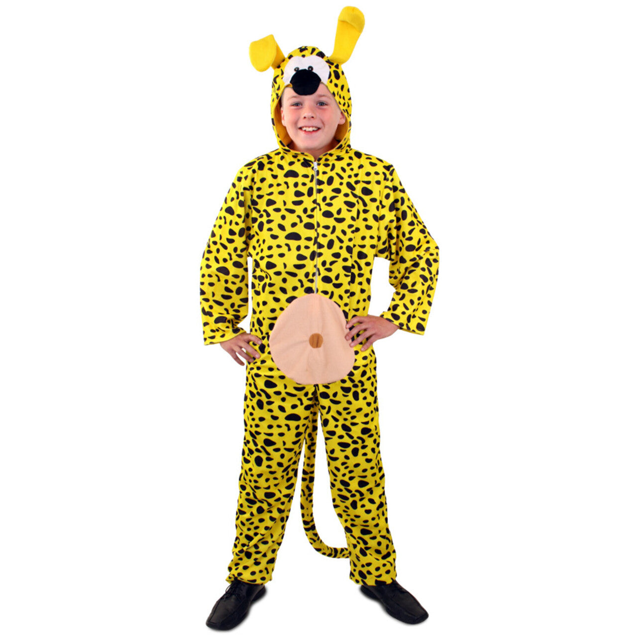 Op deze afbeelding zie je een Kostuums, van het merk PartyXplosion. Marsupilami Aardig Beest Strip Kind Kostuum