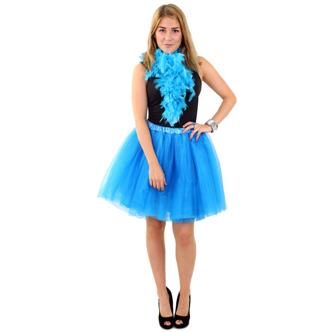 Op deze afbeelding zie je een Kostuums, van het merk PartyXplosion. Tule Rok Uit Dansen Blauw Vrouw