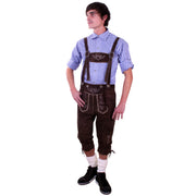 Op deze afbeelding zie je een Kostuums, van het merk PartyXplosion. Lederhosen Kuitbroek Schnapps Man