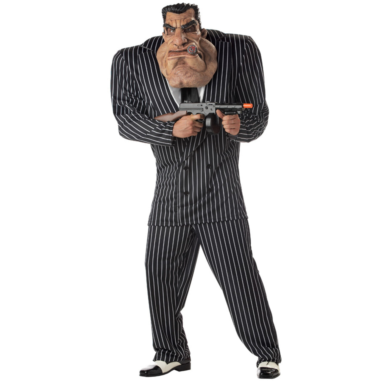 Op deze afbeelding zie je een Kostuums, van het merk PartyXplosion. Vuile Werkjes Maffia Gangster Tony Man Kostuum