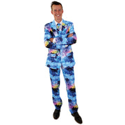 Op deze afbeelding zie je een Kostuums, van het merk PartyXplosion. Dreadlock Holiday Tropische Vakantie Man Kostuum