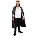 Lange Cape Zwart Met Kraag