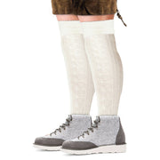 Op deze afbeelding zie je een Accessoires, van het merk PartyXplosion. Tiroler Sokken Lang Wit 39-46