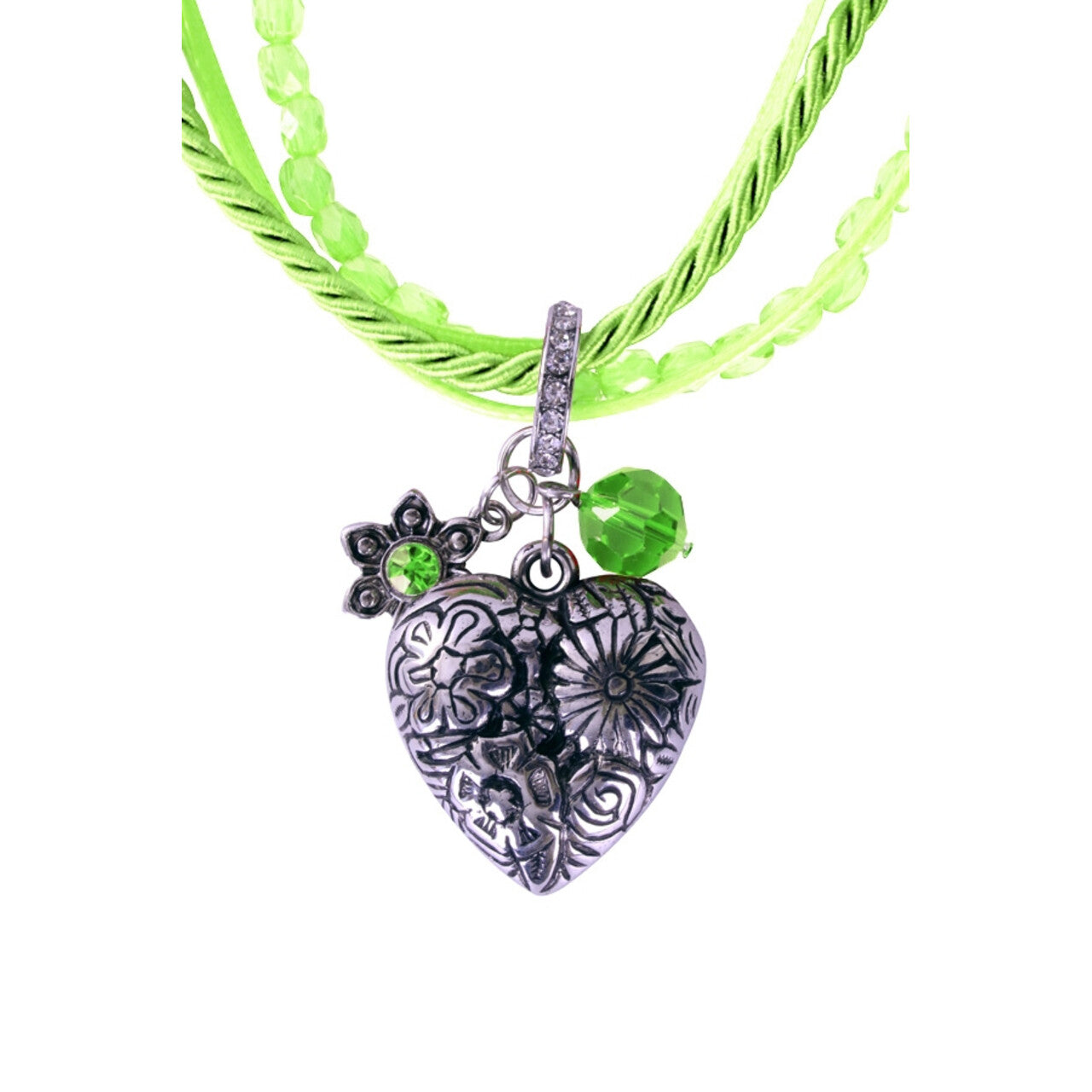 Op deze afbeelding zie je een Accessoires, van het merk PartyXplosion. Ketting Tiroler Groen