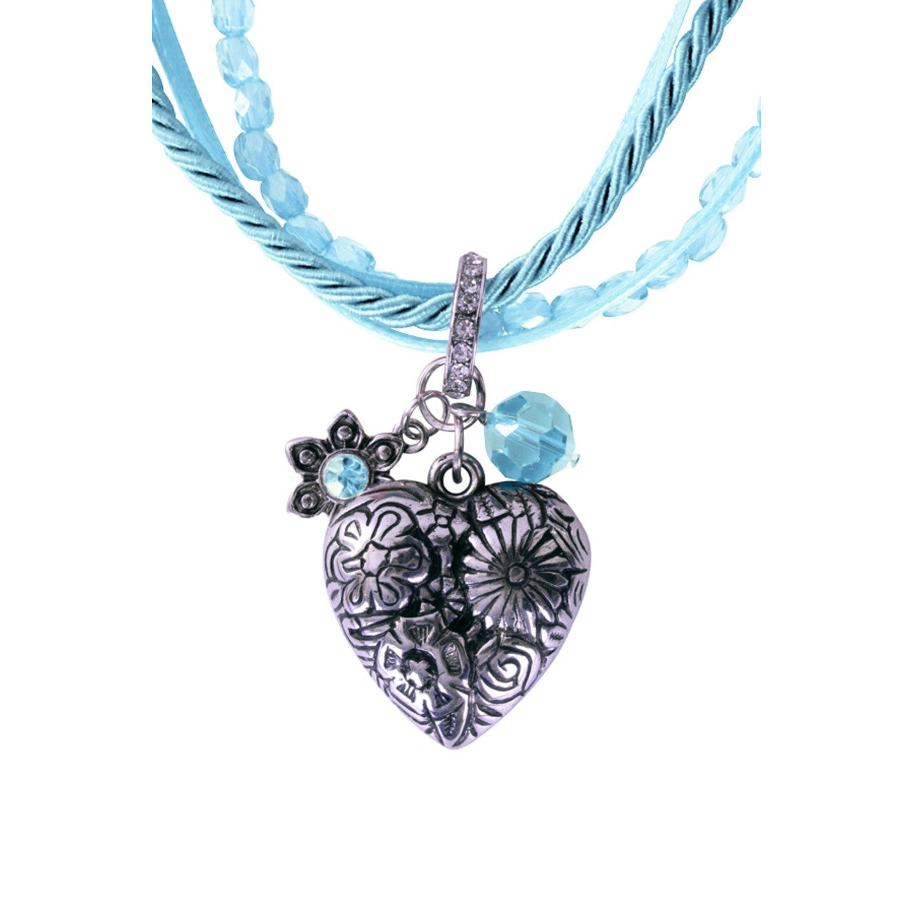 Op deze afbeelding zie je een Accessoires, van het merk PartyXplosion. Ketting Tiroler Blauw