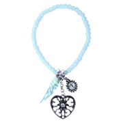 Op deze afbeelding zie je een Accessoires, van het merk PartyXplosion. Armband Tiroler Kraaltjes Blauw