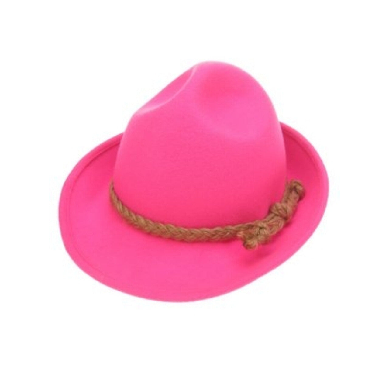 Op deze afbeelding zie je een Accessoires, van het merk PartyXplosion. Tirolerhoed Wolvilt Roze 59 Cm