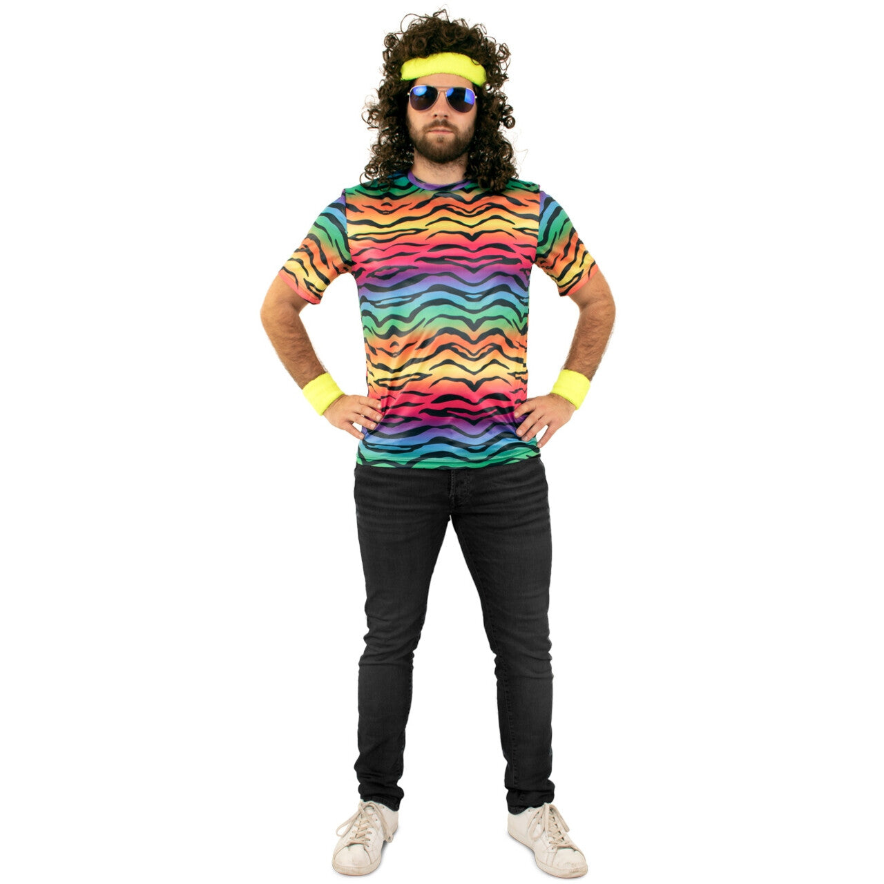 Op deze afbeelding zie je een Kostuums, van het merk PartyXplosion. Regenboog Trotse Strepen