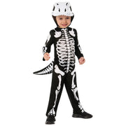 Op deze afbeelding zie je een Kostuums, van het merk Rubies. Skeleton Dino Kind Kostuum