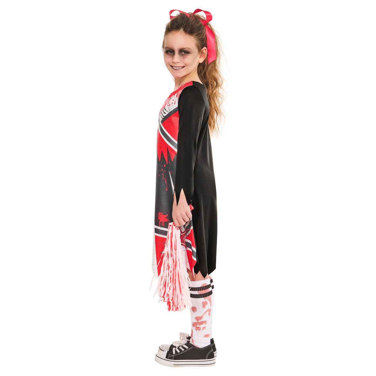 Op deze afbeelding zie je een Kostuums, van het merk Rubies. Zombie Cheerleader Meisje Kostuum